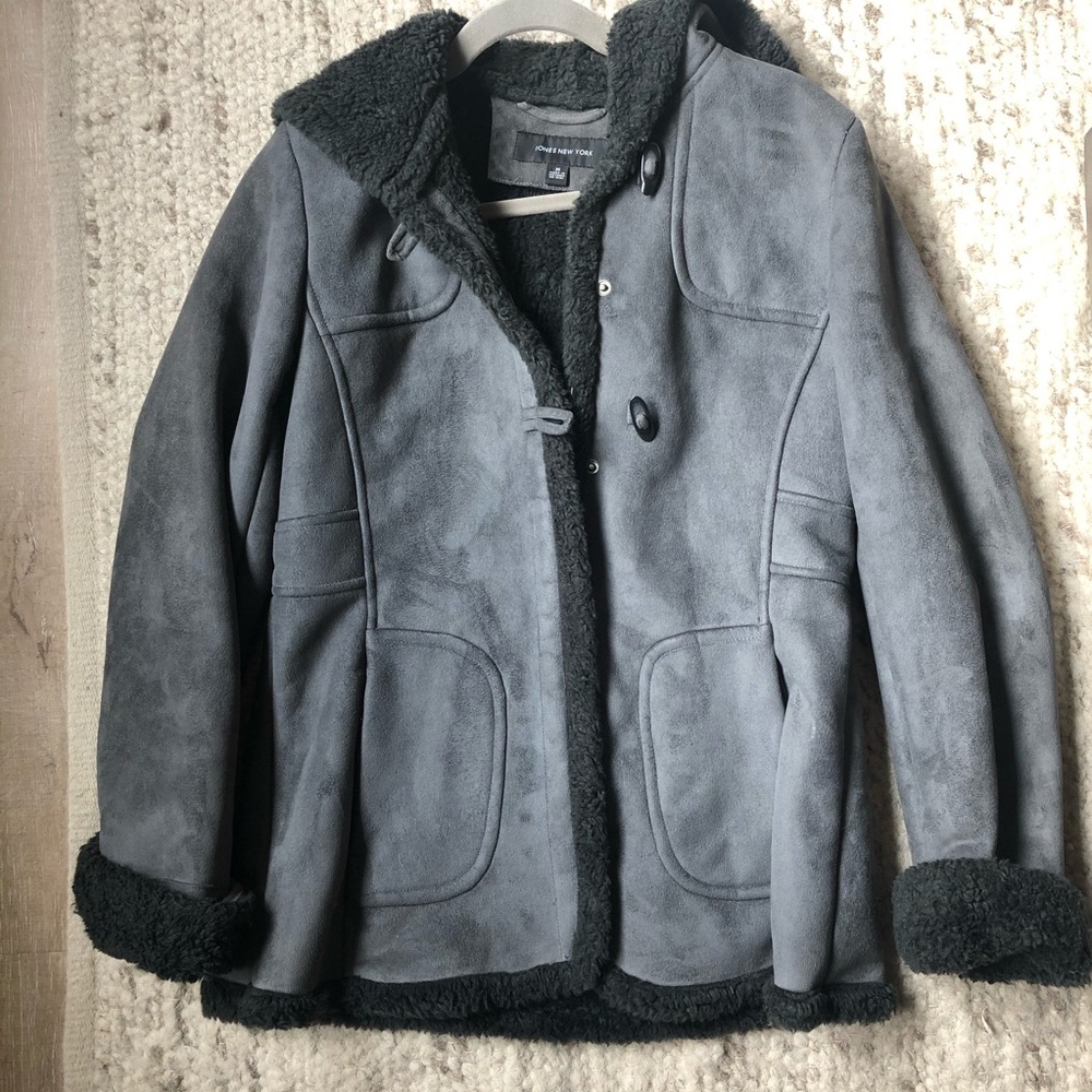 Jones New York faux suede jacket
